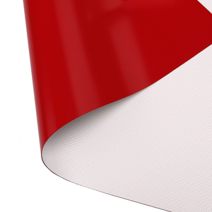 Bâche légère imperméable de tissu rouge blanc durable de PVC de panne d'électricité pour la tente et le <span class=keywords><strong>chapiteau</strong></span> de cadre - Product Image 2