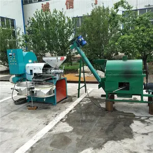 Big Capacity 200-400kg/h Soyabeans Spiral Oil Processing Oil Extractor Machine
