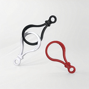 Lobster Buckle Keychain Plastic Resin Flexible Irregular Shape For DIY Jewelry Accessories - Product Image 1