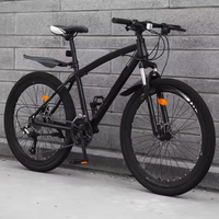 Vélo de montagne de course à 21 vitesses avec amortissement, cadre en acier au carbone, moteur à moyeu arrière, 26 pouces pour adultes