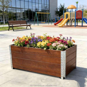 Fioriera da Giardino in Bambù per Esterni, Alta Qualità Estetica, Durevole, Ecologica, Anti-Corrosione, per Uso Domestico, Fiori Artificiali - Product Image 2