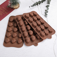 MUYULINS Fabrik Bestseller 15-Loch LFGB Platin Lebensmittelechte Antihaft 3D DIY Benutzerdefinierte Silikon-Muschelförmige Schokoladenform