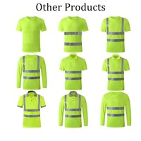 Camiseta de Trabajo de Alta Visibilidad Personalizada de Tres Colores con Múltiples Opciones, de Malla Reflectante, de Secado Rápido y de Poliéster