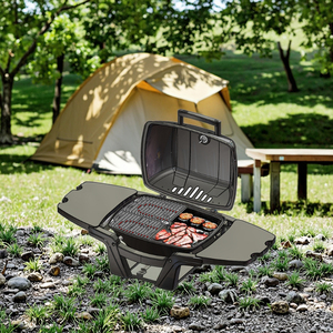 Barbecue électrique portable 2200W de style moderne pour intérieur et extérieur, en <span class=keywords><strong>acier</strong></span>, sans fumée, avec demi-plaque de cuisson - Product Image 6