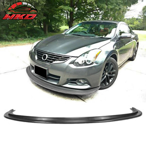 เหมาะสำหรับ Nissan Altima Coupe ปี 2010-2013  ลิ้นกันชนหน้าทรง MDA สีดำดิบ - Product Image 1