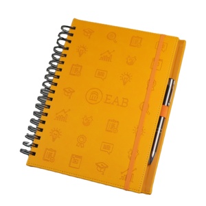 Carnet à spirale personnalisable à couverture rigide de 400 <span class=keywords><strong>pages</strong></span>, cuir esthétique magique avec anneau, cahiers de qualité supérieure - Product Image 1