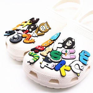 Lettres d'animaux pour enfants Dinosaure Garçons Filles Sabots Décoration Chaussures Accessoires Alphabet A-Z Figures Styles Party Favors Game - Product Image 4