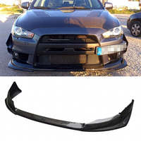 VS Style-alerón delantero de fibra de carbono para coche, parachoques para Mitsubishi Lancer EVO X 10 EVO10 Lancer Evolution 2008-2015