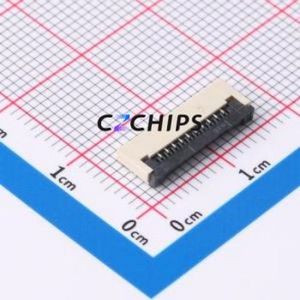 <b>FPC</b>-1.0FX-10PWCR-H20 FFC/<b>FPC</b> Connector SMD,P=1mm,Horizontal Mount Connector Flip Cover Type Bottom Contact 10P 1mm - Product Image 1