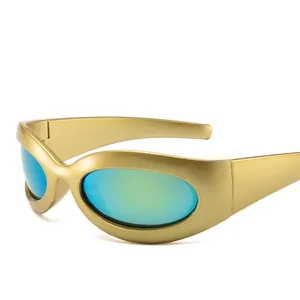 Specifications Low Price Sunglasses Men Gold Mirror Y2K Sports Punk Sun Glasses Custom Logo 2023