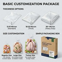 Sac de cuisson au four pour dinde, poulet, viande, jambon, volaille, poisson, fruits de mer, légumes – Marque personnalisée