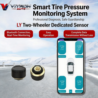 Capteurs BLE TPMS pour moto moniteur externe APP prise en charge système de surveillance de la pression des pneus Android IOS