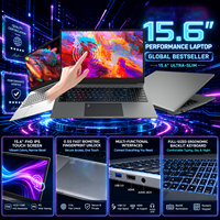 Laptop Layar Sentuh Komersial Baru 15.6" Intel Core I3 8145U Banyak Port Baterai 5000mAh Windows 11 Pro Pasokan Grosir