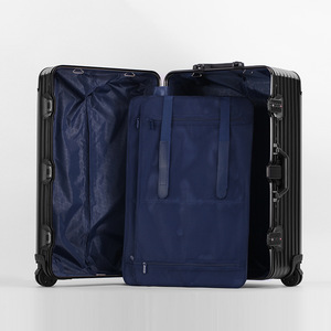 All Aluminum Magnesium Alloy Trolley Case 20 24 26 Inch <b>With</b> Combination <b>Lock</b> Universal <b>Wheels</b> For Business Travel Unisex - Product Image 3