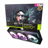 Desktop Gaming AI Rendering Berkinerja Tinggi RTX 5070 Ti Metalmaster Black Edition OC 16GB PCIe 3.0 Arsitektur Blackwell Baru