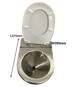 โถสุขภัณฑ์สแตนเลสแบบสุญญากาศ ดีไซน์ทันสมัย ประหยัดน้ำ ติดตั้งบนพื้น สำหรับ<span class=keywords><strong>เรือ</strong></span> รับประกัน 3 ปี - Product Image 5