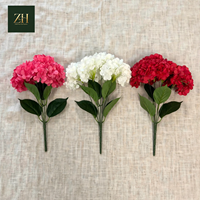 Bouquet d'hortensias artificiels à prix d'usine, 7 têtes de fleurs, hortensias artificiels luxuriants pour centre de table de mariage