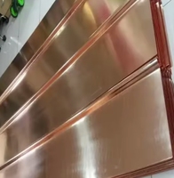 Meilleur prix pour des plaques de cuivre rouge pur à 99,9 % de haute qualité, tailles personnalisées, non alliées, pour soudage industriel et pliage de haute précision