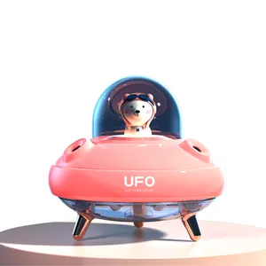 Humidificador UFO de doble pulverización, atomizador de aire doméstico, medidor de hidratación, mini humidificador de aromaterapia USB de escritorio