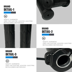 <span class=keywords><strong>WUXING</strong></span> 192X 3 broches 12V-72V poignée droite étanche SM connecteur pleine torsion E-Bike accélérateur pour scooter électrique et vélo - Product Image 6