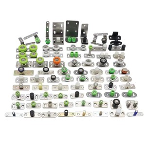 Kit de roulettes de guidage inférieures pour <span class=keywords><strong>porte</strong></span> <span class=keywords><strong>coulissante</strong></span>, <span class=keywords><strong>guide</strong></span> de <span class=keywords><strong>porte</strong></span> à montage au sol avec roulement, kit anti-oscillation - Product Image 6
