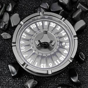 Mouche perle boussole aléatoire rotatif D20 Roulette dés Spinner bout des doigts Gyroscope métal mdn dés - Product Image 4