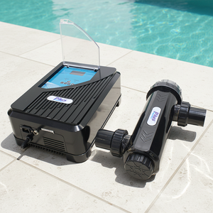 Générateur de chlore <span class=keywords><strong>au</strong></span> <span class=keywords><strong>sel</strong></span> haute capacité <span class=keywords><strong>pour</strong></span> <span class=keywords><strong>piscine</strong></span> Pikes NQ Series, <span class=keywords><strong>pour</strong></span> la stérilisation des piscines, 20/30/40/50 G/H, indice de protection IPX4, garantie 1 an - Product Image 1