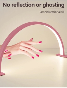 Luz de manicura de uñas de media luna, lámparas de escritorio para salón LED, 25W, recepción, manicura, salón de uñas, lámpara de mesa LED - Product Image 5