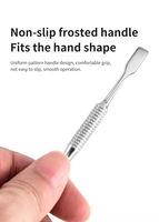 Nouveaux outils d'ongles professionnels en acier inoxydable Durable manucure pédicure outil cuticule poussoir ongles