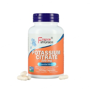 Citrate de potassium 200 mg, complément pour adultes, équilibre électrolytique et pH normal, contraction musculaire appropriée - Product Image 4