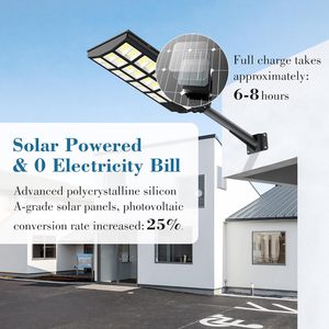 ไฟถนนพลังงานแสงอาทิตย์ IP66 500W/1000W/1500W, ไฟส่องถนน LED พลังงานสูง - Product Image 3