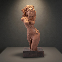 Sculpture de console de temple Salabhanjika inspirée de l'architecture indienne du Xe siècle, réplique de figurine féminine classique de musée