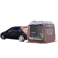 Tente de hayon de voiture à ouverture rapide automatique, imperméable, en tissu Oxford PU3000mm, auvent latéral d'extension arrière pour SUV, pour le camping et les voyages