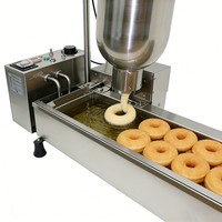 Machine à mini-beignets // Machine à beignets à haute productivité entièrement automatique pour la fabrication de beignets, de gâteaux et de pains, avec fonction de friteuse