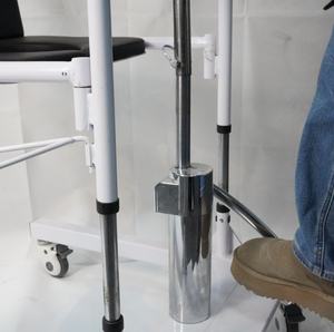 <span class=keywords><strong>Fauteuil</strong></span> <span class=keywords><strong>roulant</strong></span> manuel hydraulique en acier au carbone robuste WCHT WCHT0122 pour le transfert de patients, toilette/commode portable, réadaptation - Product Image 5