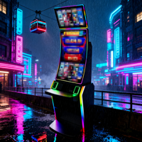 Machine de jeu à écran incurvé 43 pouces avec support TITO pour salles de jeux d'adresse en Asie du Sud-Est – Idéale pour le jeu professionnel