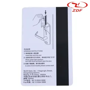 Venta caliente personalizado PVC NFC tarjeta T5577 Chip 13,56 MHz ultraligero RFID hoteles directamente China fábrica impermeable PET