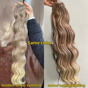 Extensions de <span class=keywords><strong>tresses</strong></span> en fibre haute température de qualité supérieure, ondulées, 24 pouces, 300 g, pré-tressées, soyeuses et rebondissantes, couleur unique - Product Image 5