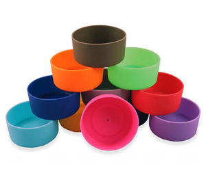 Botte de protection anti-dérapant fond Silicone bouteille manchon Pet eau <span class=keywords><strong>alimentation</strong></span> bol bouteille d'eau couverture bois plastique Compatible 12-40 - Product Image 1