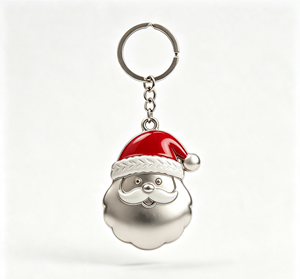 Porte-clés personnalisé en émail souple moulé sous pression, Père Noël, ouvre-bouteille en alliage de zinc, cadeau de Noël - Product Image 3