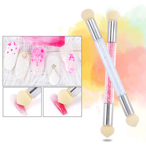 1pc Pinceau à ongles pour nail art à points floraux, stylo éponge pour dégradé de couleurs, avec tête remplaçable, multifonctionnel pour le vernis - Product Image 5