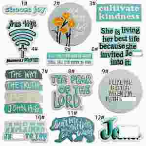 Patch thermocollant brodé par machine, motif Ours 'Choisis la joie', avec citations et mots anglais, thème 'Wifi' et 'Cartoon' vert Mondrian, pour la décoration de vêtements et sacs - Product Image 2