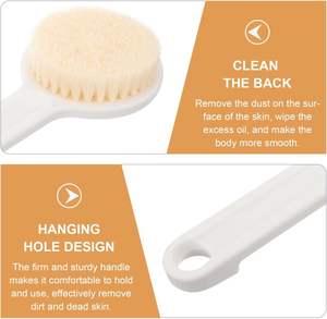 Cepillo de baño mágico de doble cara con mango largo y cerdas suaves para mujer, herramienta de autolimpieza para el baño. - Product Image 4