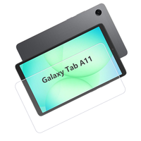 Protector de Pantalla de Vidrio Templado Ultrafino 9H HD Transparente de Lujo con Cobertura Total Anti-Rayones para Samsung Galaxy Tab A11 Plus