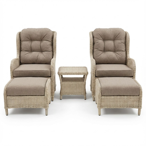 مجموعات حديثة مقاومة للماء من البلاستيك الخيزران الروطان الصلب/الألومنيوم إطار الفناء حديقة حديقة مستودع غرفة نوم فندق - Product Image 5