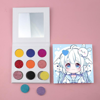Rich sky — emballage de fard à paupières, en carton, trou rond, palette de maquillage vide
