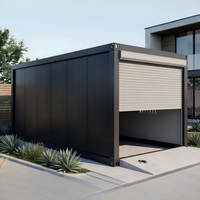 Casa Prefabricada Modular de Alta Calidad con Puerta Enrollable, Caseta de Seguridad Portátil para Obras de Construcción y Campamentos