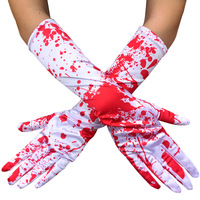 Costume d'Halloween Accessoire de fête Spooky Vampire Gants tachés de sang