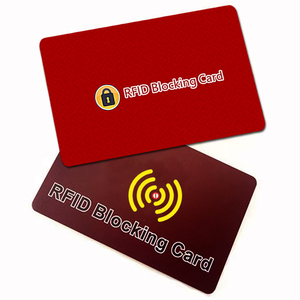 Bán Hot Slim RFID chặn ngân hàng chủ sở hữu thẻ ví cho nam giới chống trộm PVC Blocker NFC RFID thẻ bảo vệ - Product Image 3