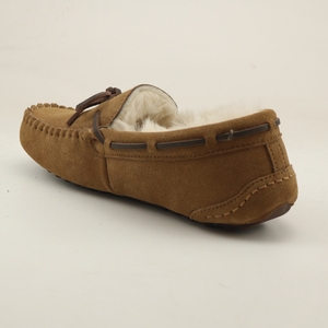 여성 발목 실내 슬리퍼 소 스웨이드 위 양피 안감 EVA 밑창 닫힌 발가락 - Product Image 3